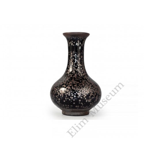 1506 A Jian-ware black glaze "oil-drips"small vase